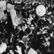 Several hundred civil rights demonstrators gather in Syracuse, N.Y.’s Clinton Square, May 5, 1965, to take part in CORE rally aimed at “northern hypocrisy.” CORE also protested against homes being destroyed in the 15th Ward.